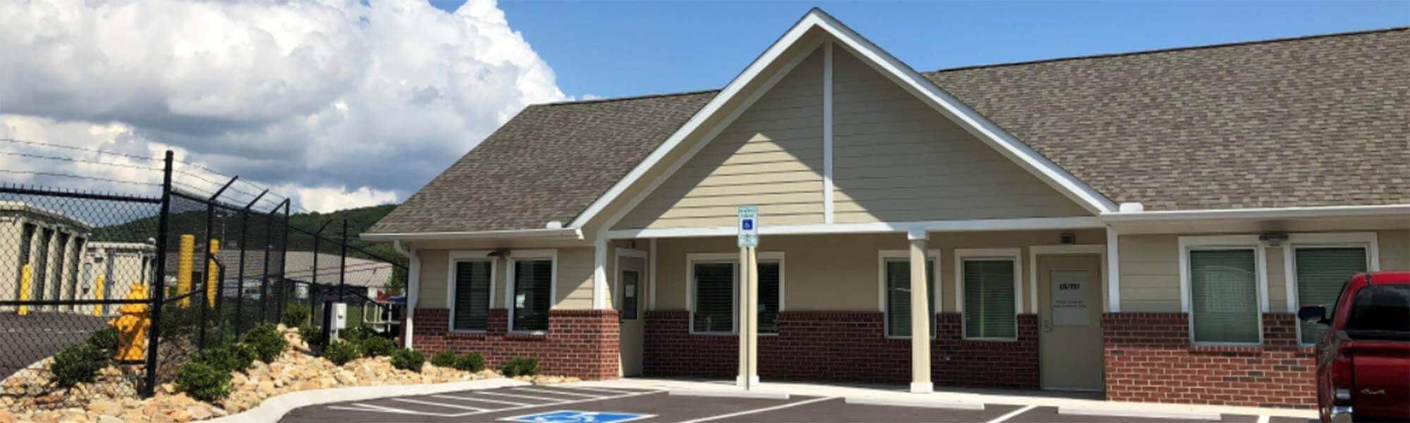 An office building for a storage company